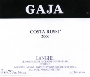 Gaja “Costa Russi 2000