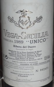 Vega Sicilia 1989