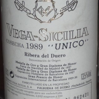 Vega Sicilia 1989