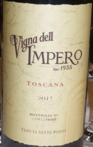 Vigna dell’Impero 2012