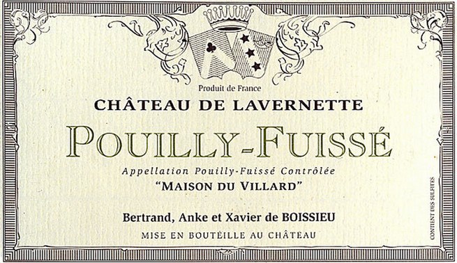 ตัวอย่าง Pouilly – Fuisse