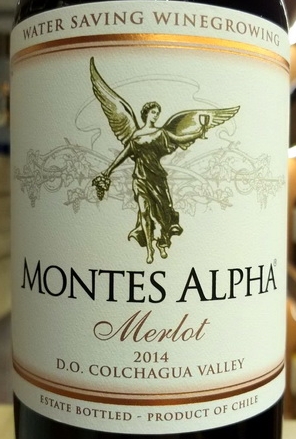 Montes Alpha D.O.Colchagua Valley Merlot 2014