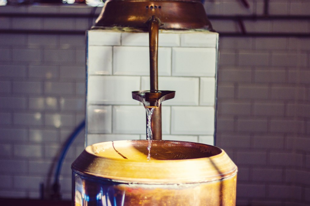 Leith based distillery at the Biscuit Factory before an Edinburgh