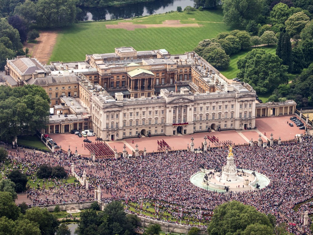 31 Aircraft mark The Queens 90th Birthday with flypast