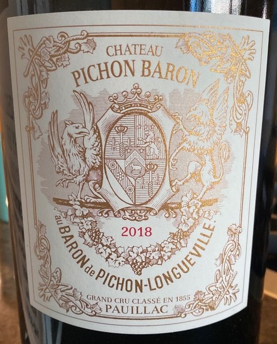 Chateau Pichon Baron 2018