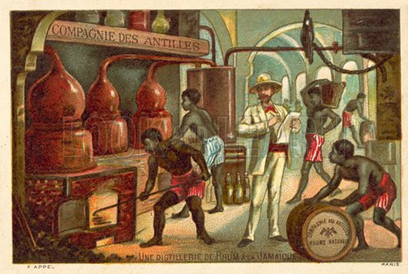 A rum distillery in Jamaica